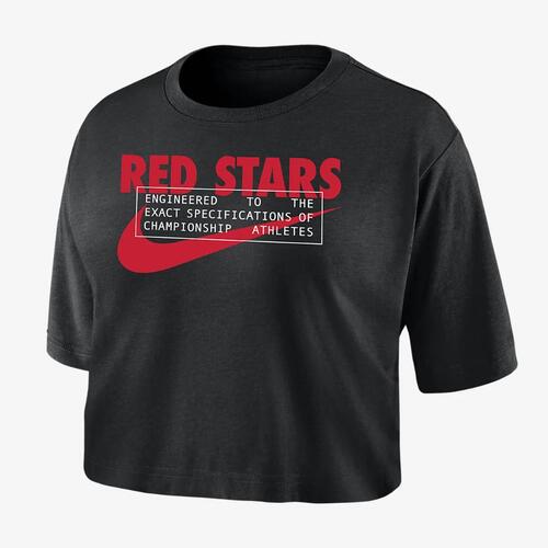Chicago Red Stars Women&#039;s Nike Dri-FIT Soccer Cropped T-Shirt W118406861-CHI