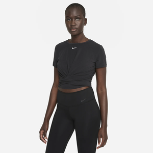 Nike Dri-FIT One Luxe Women&#039;s Twist Standard Fit Short-Sleeve Top DD4921-010