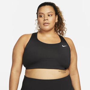 Nike Dri-Fit Swoosh Women&#039;s Medium-Support Non-Padded Sports Bra (Plus Size) DH3385-010