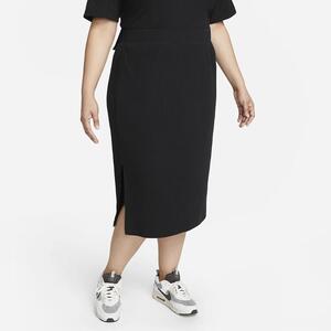 Nike Sportswear Women&#039;s High-Waisted Ribbed Jersey Skirt (Plus Size) FD7521-010