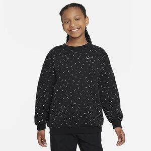 Nike Sportswear Club Fleece Big Kids&#039; (Girls&#039;) Oversized Sweatshirt FD2943-010