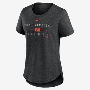 San Francisco Giants Knockout Team Stack Women&#039;s Nike MLB T-Shirt NKMV00HGIA-PL8