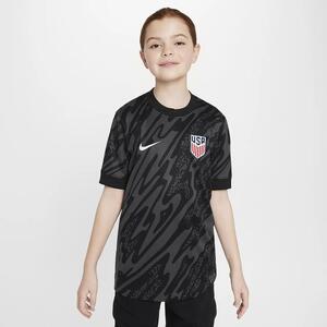USA 2024 Stadium Goalkeeper Big Kids&#039; Nike Dri-FIT Soccer Short-Sleeve Replica Jersey FJ4412-010