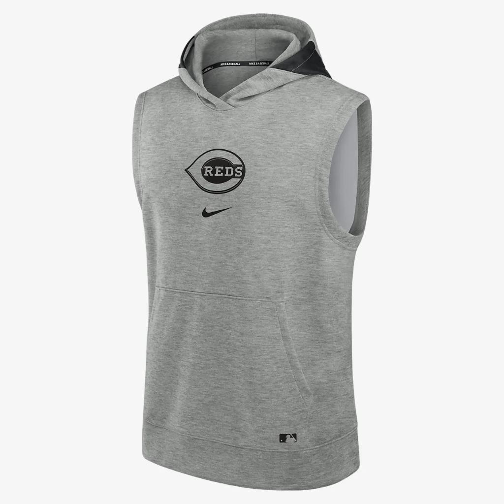 Cincinnati Reds Authentic Collection Early Work Men’s Nike Dri-FIT MLB Sleeveless Pullover Hoodie 013U086NRED-J3E