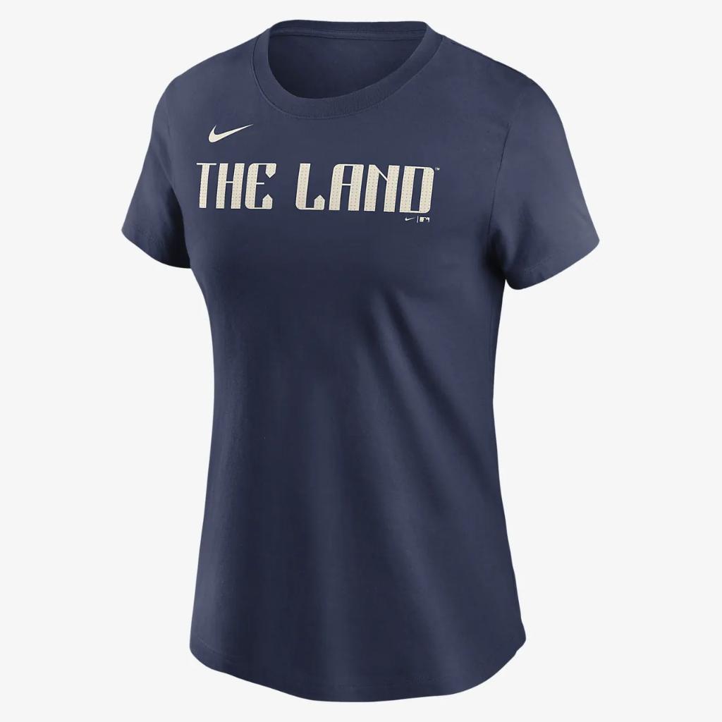 Cleveland Guardians City Connect Wordmark Women&#039;s Nike MLB T-Shirt NKAF44BIAN-11T