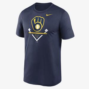 Nike Dri-FIT Icon Legend (MLB Milwaukee Brewers) Men&#039;s T-Shirt NKGK44BMZB-01N