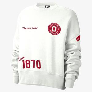 Ohio State Women&#039;s Nike College Crew-Neck Sweatshirt FN8182-121
