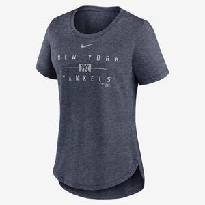 New York Yankees Knockout Team Stack Women&#039;s Nike MLB T-Shirt NKMVEX52NK-PL8