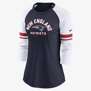 Nike Fashion (NFL New England Patriots) Women&#039;s 3/4-Sleeve T-Shirt NKNW044P8K-06O