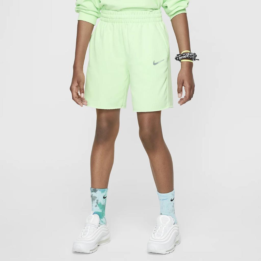 Nike Sportswear Big Kids&#039; (Girls&#039;) Dri-FIT Fleece Shorts FN8609-376
