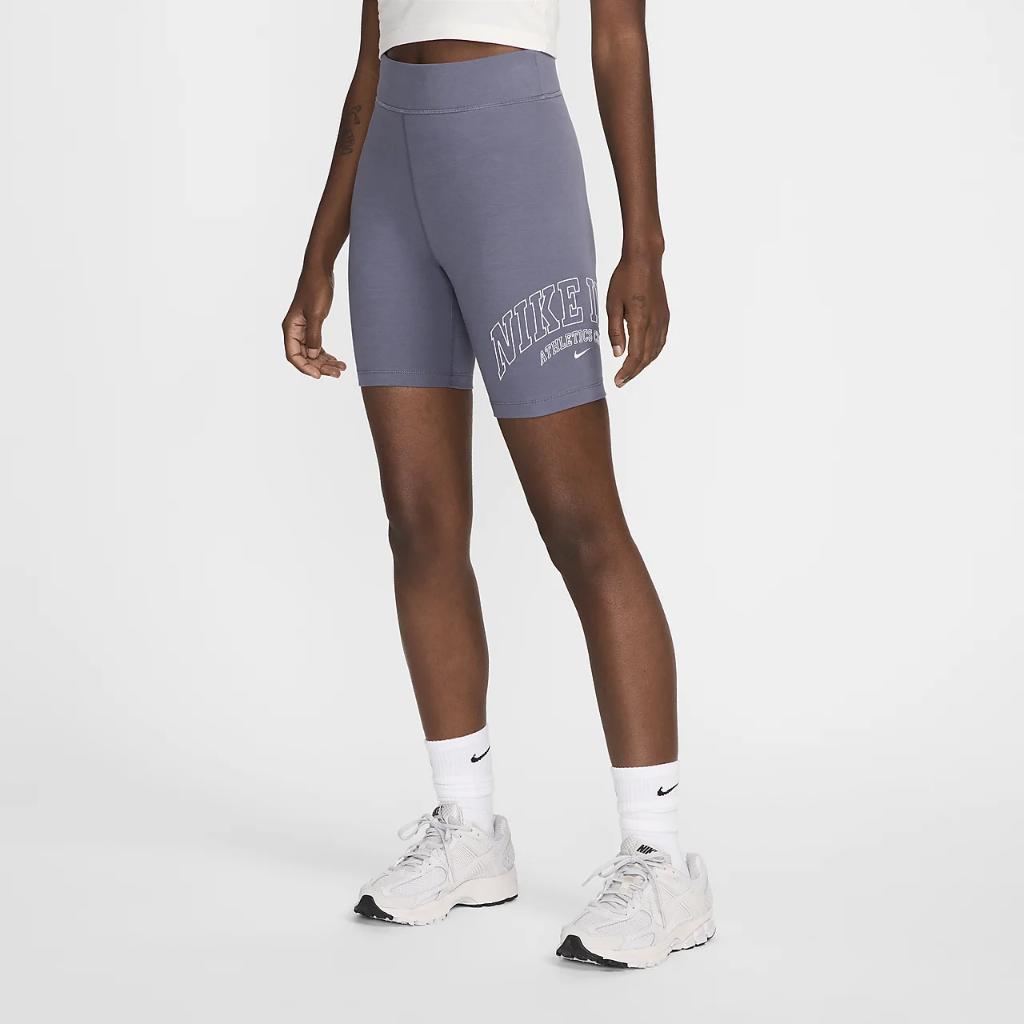 Nike Sportswear Classic Women&#039;s High-Waisted 8&quot; Biker Shorts HJ6521-003
