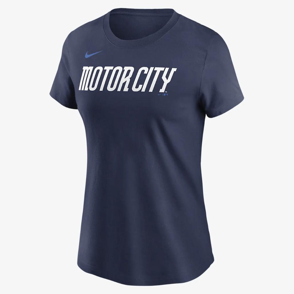 Detroit Tigers City Connect Wordmark Women&#039;s Nike MLB T-Shirt NKAF44BDG-11T